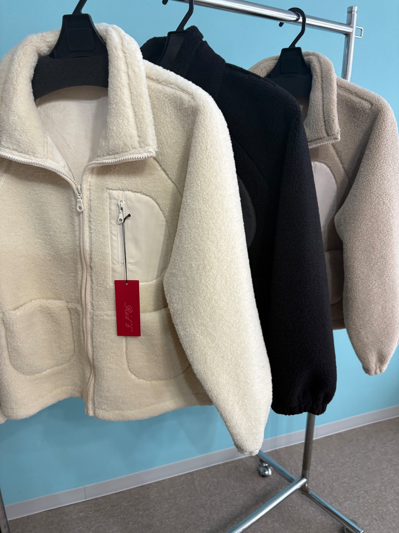 ラドアッシュ　ポケットボアブルゾン　54-7287