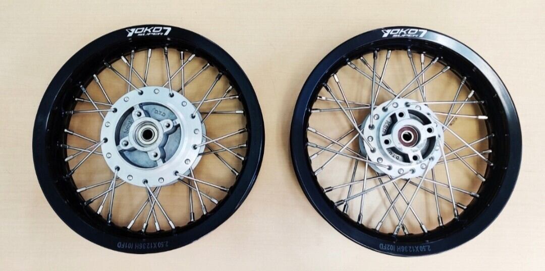2月新入荷1セットだけ ksrpro、ksr110用林道オフ用アルミスポーク