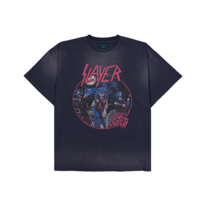 [UNDERMYCAR] SLAYER Undermycar Live Undead Vintage Washed T-Shirts Navy 正規品 韓国ブランド 韓国通販 韓国代行 韓国ファッション アンダーマイカー 日本 店舗