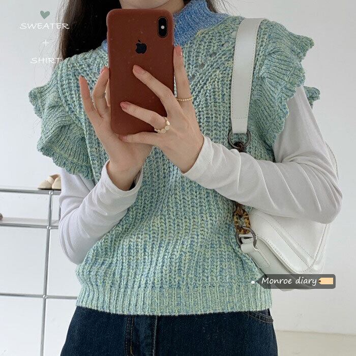 ニットレディーススプリングセーター ジャケット ルーズ 春物 モンロー44741438932