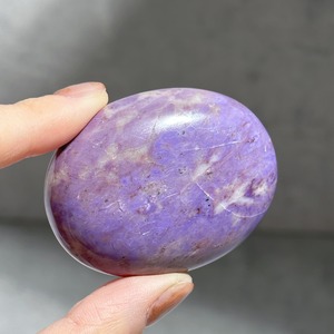 パープルジェイド パームストーン02◇Purpe Jade palm stone ◇天然石・鉱物・パワーストーン