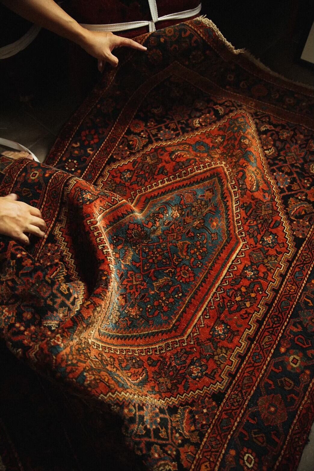 378-Semi antique malayer rug