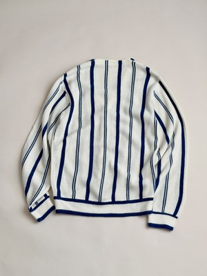 Striped knit cardigan