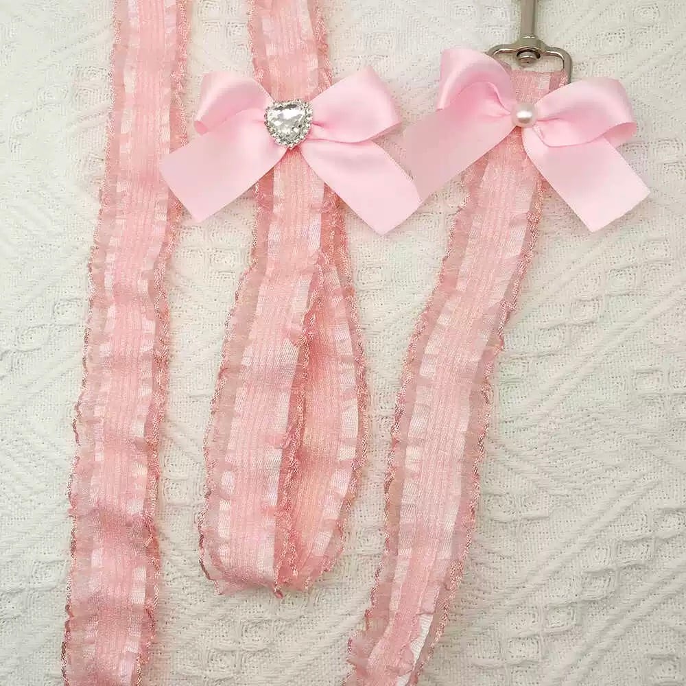 リボン飾りのフリルリード 00285