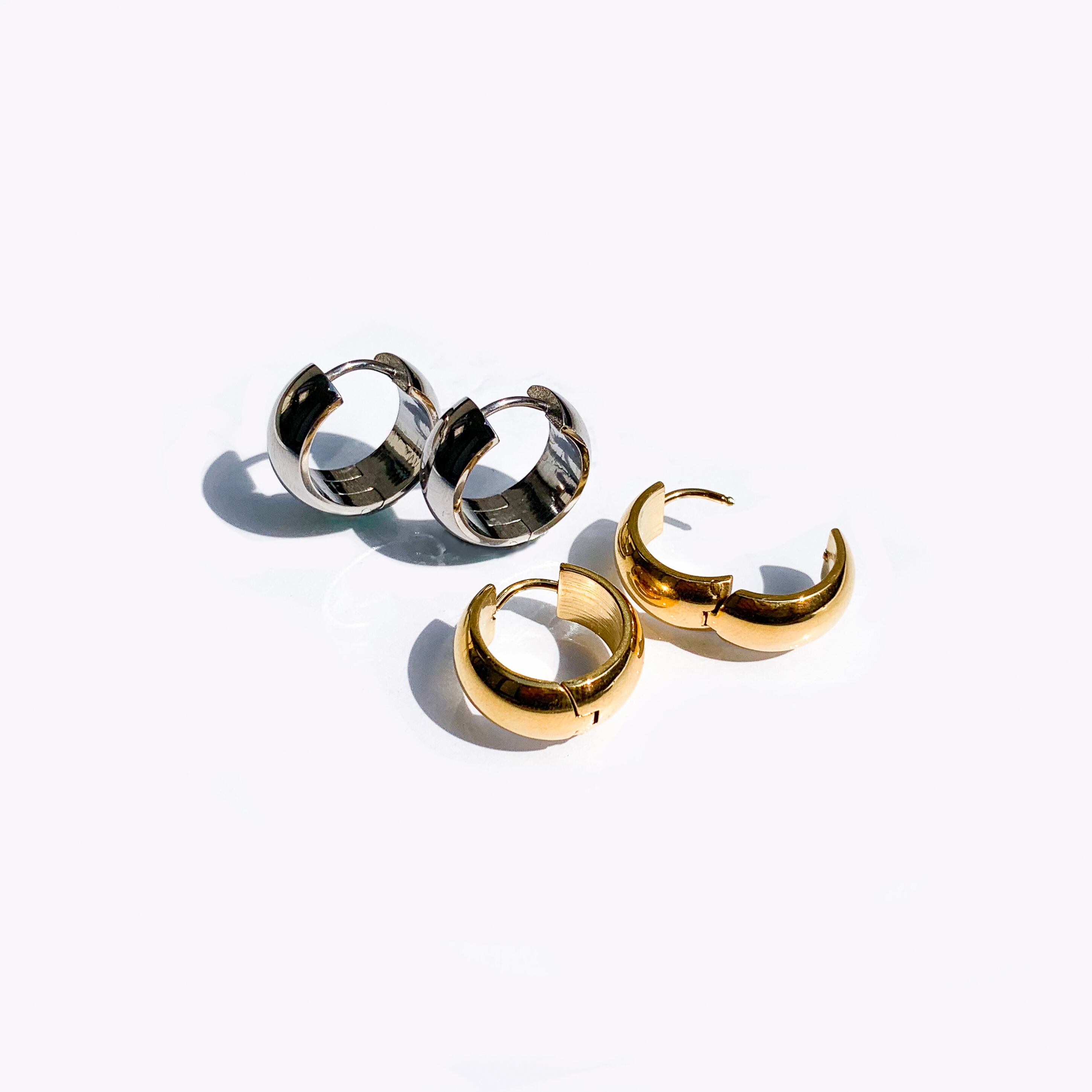 nei/nor ピアス レディース フープピアス リングシンプル 金属