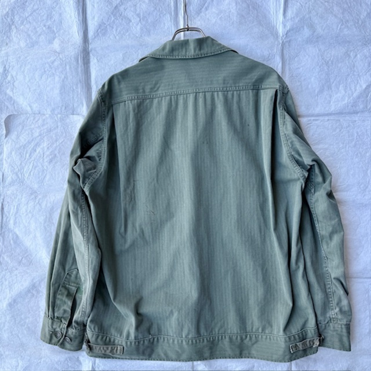 US Army M-41 HBT シャツジャケット 42R 40s 画像3