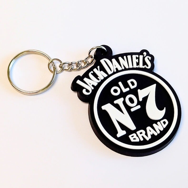 送料無料！ ★ラバーキーホルダー★【 Jack Daniel's（ ジャックダニエル ）】 〚アメリカン雑貨 アメトイ〛