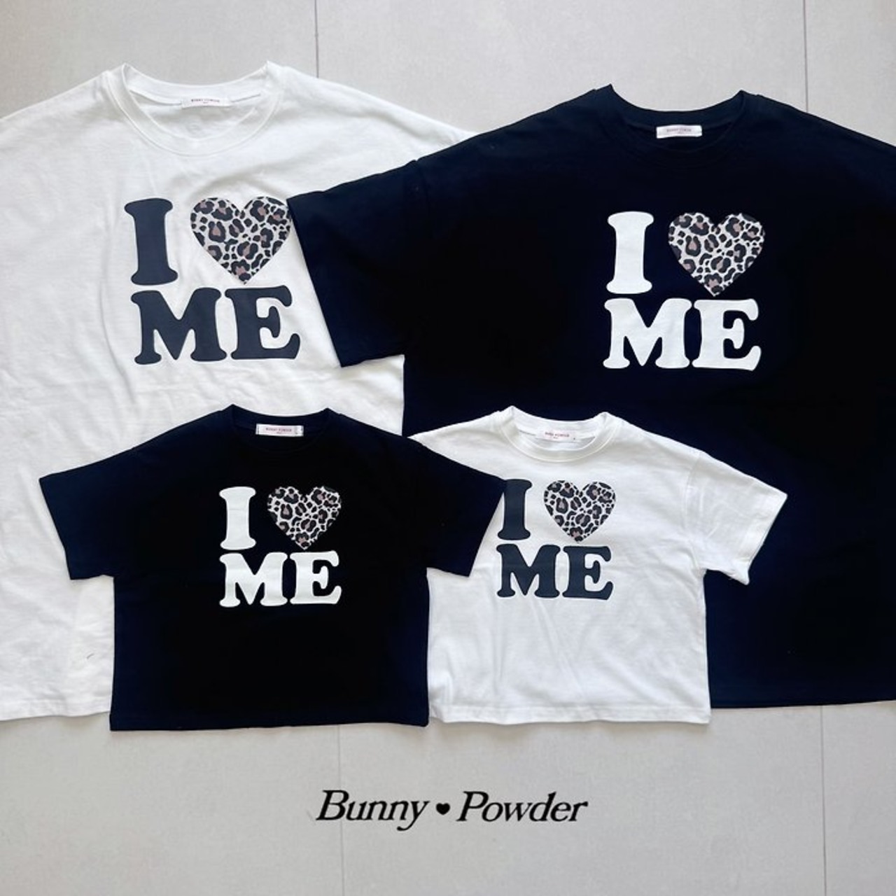 [Bunny Powder] (Feature) Leopard Heart Tee / [버니파우더] (기획)호피하트티