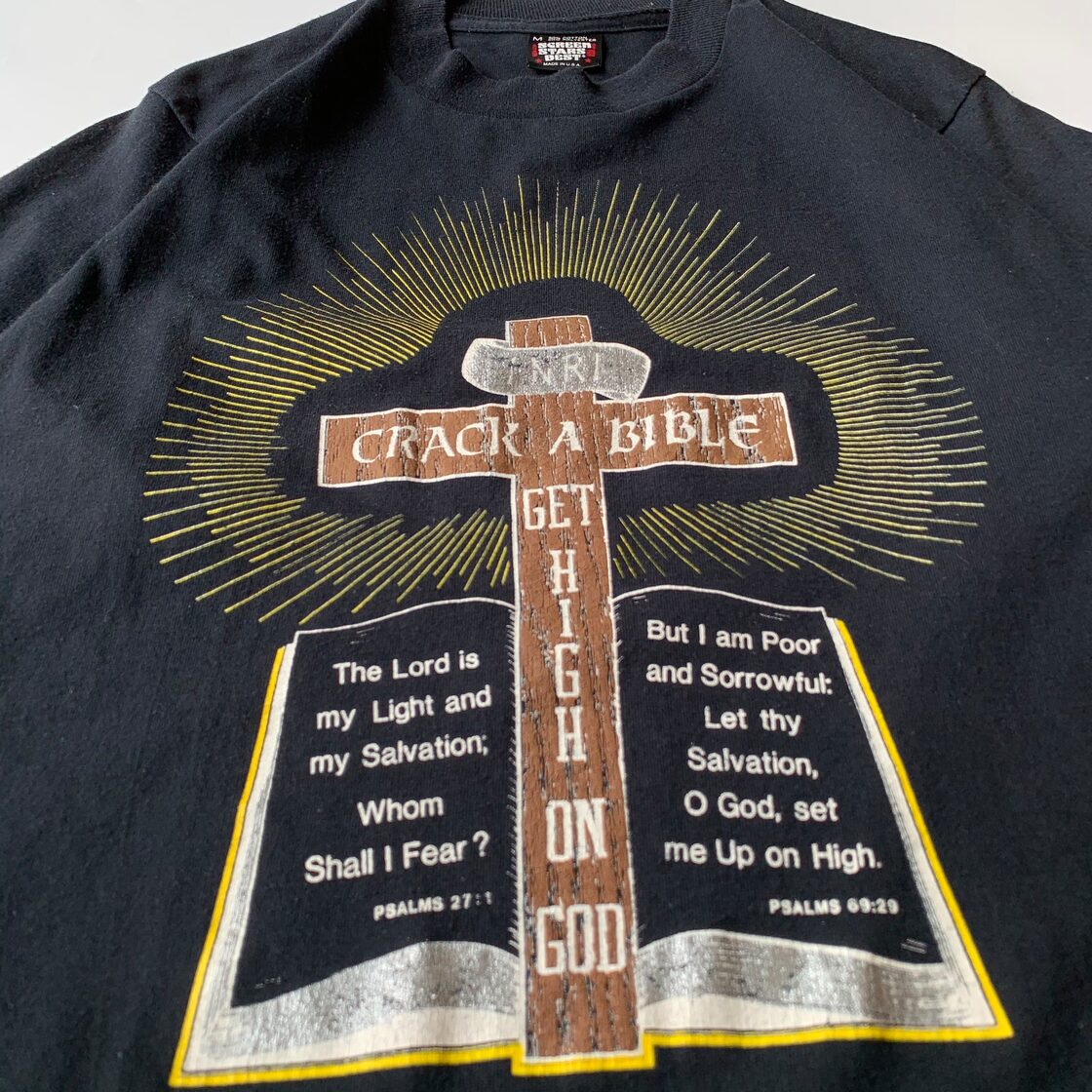 90s イエス・キリスト 聖書 Crack a bible Tシャツ USA製 | Pay ID