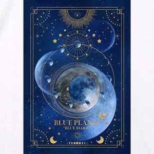 青の惑星 "BLUE PLANET" Tシャツ 2 WHITE（men&women）