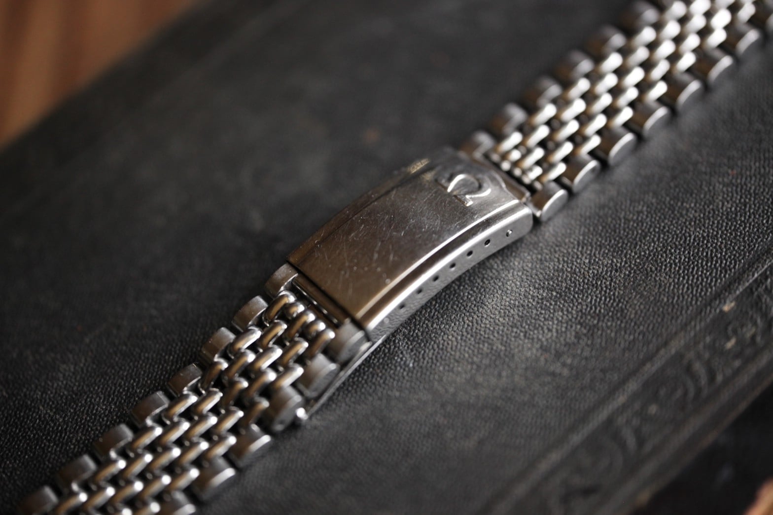 OMEGA】 1960's 純正 7連 ライスジュビリーブレス ベルト幅 18mm OMEGA】 1960's 純正 7連 ライスジュビリーブレス ベルト幅 18mm