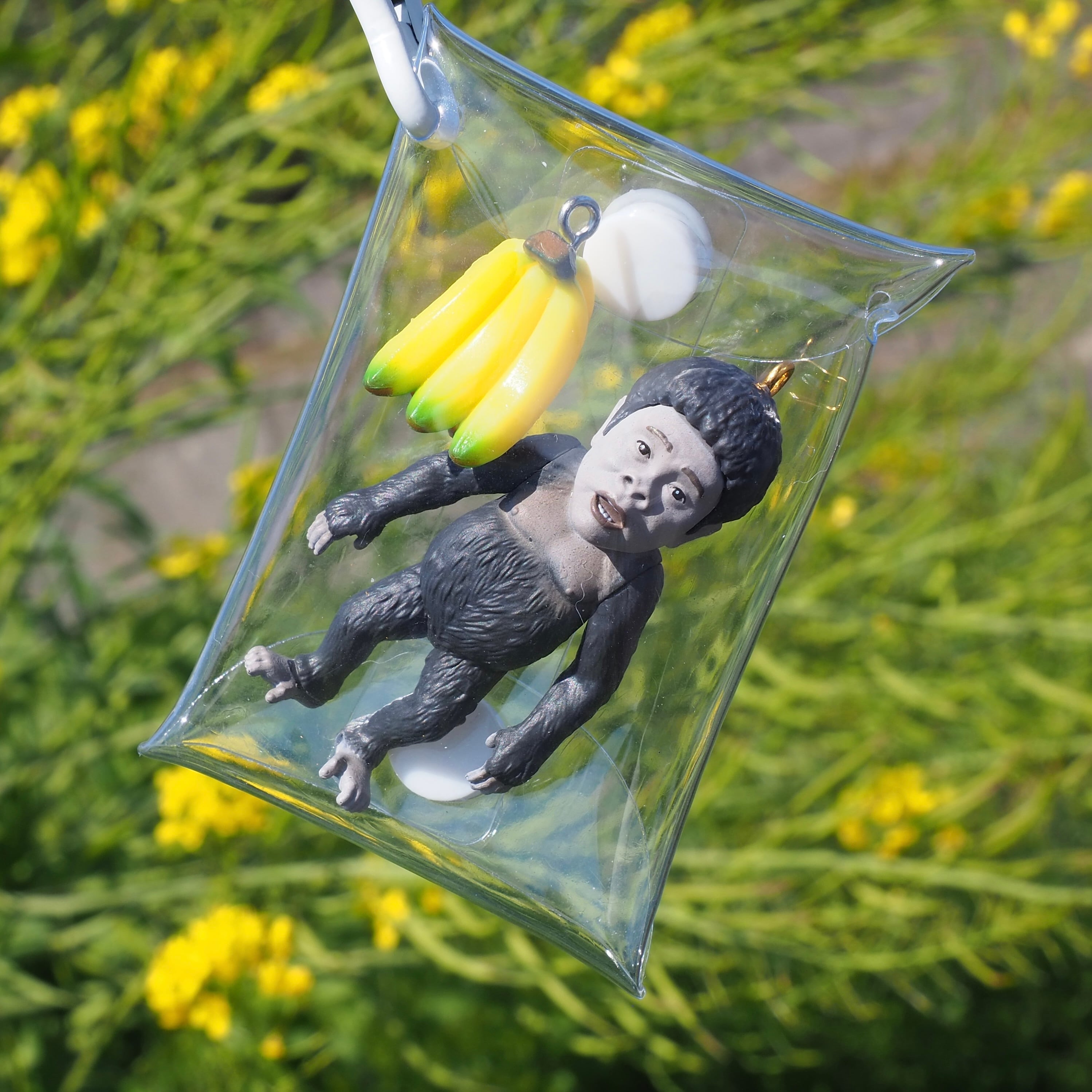 単品】カラビナ付きミニクリアポーチ PVC 透明 （5.5cm×8.5cm） | nozomiya
