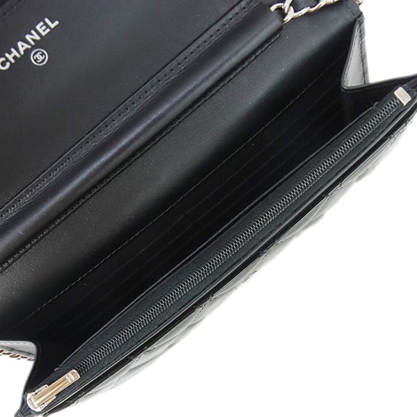 Used CHANEL シャネル チェーンウォレット マトラッセ パテントレザー