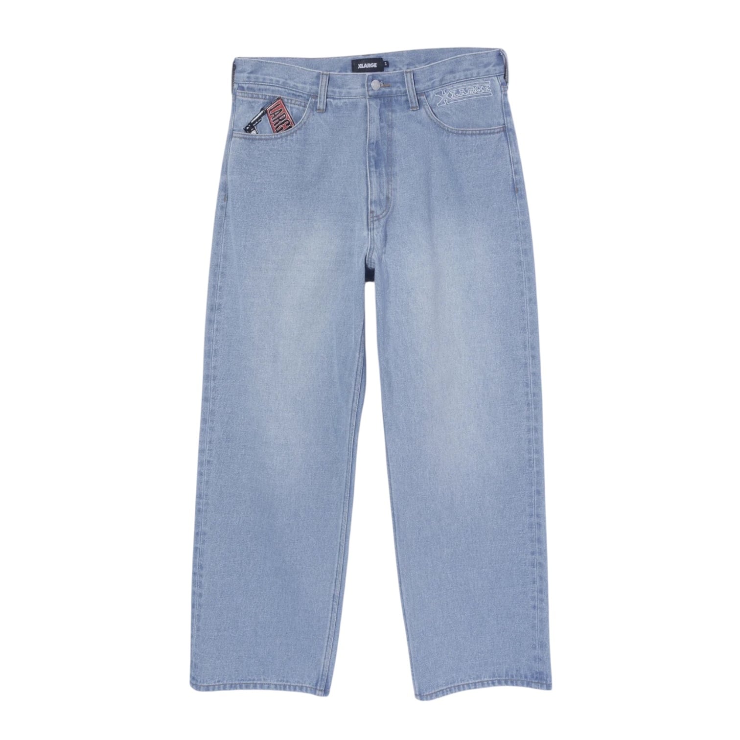 【残り1点】【XLARGE】EMBROIDERED DENIM PANTS / INDIGO【エクストララージ】