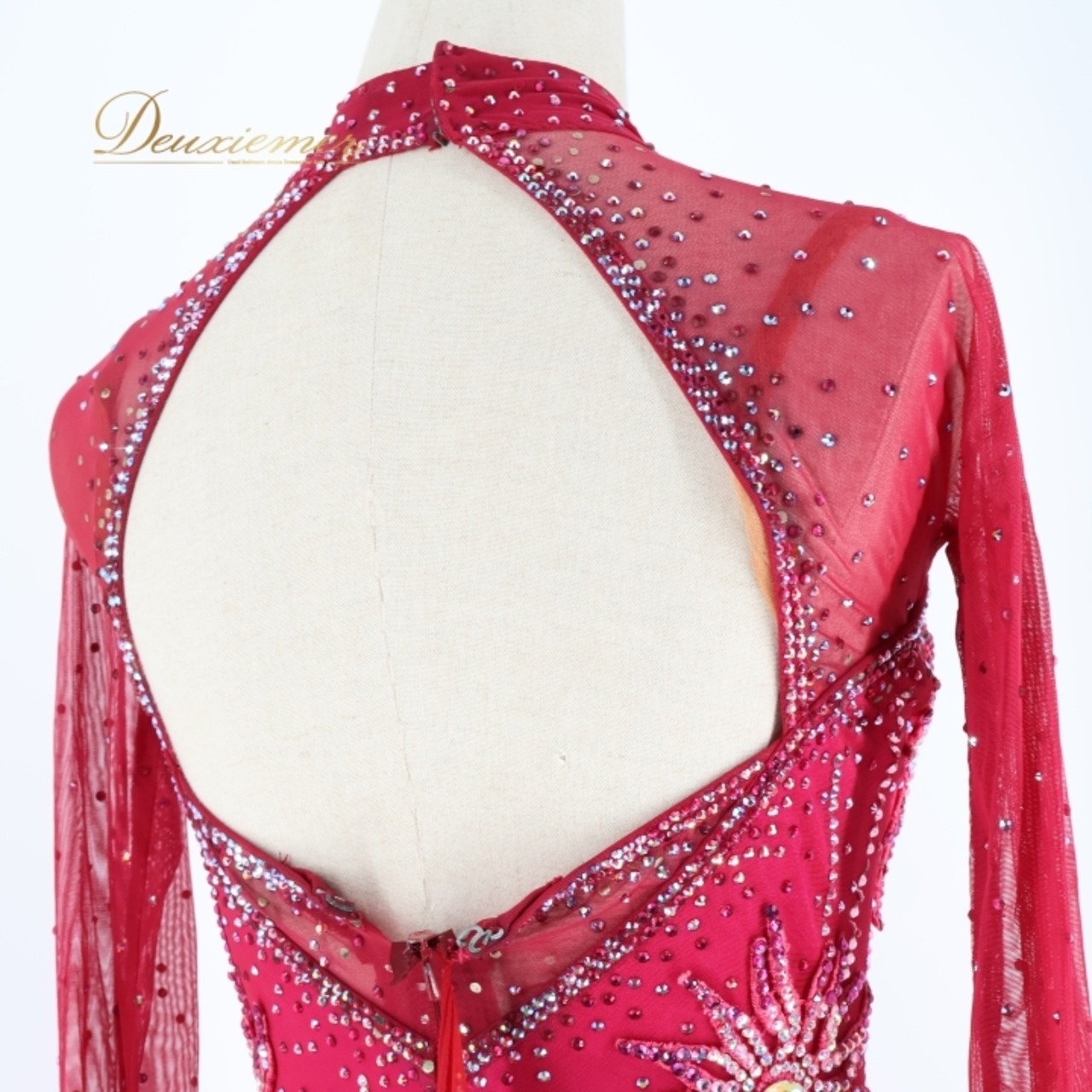 社交ダンス 衣装 チャコット クリスアン 凛舞 Chacott chrisanne 英国製 スタンダード ドレス スタンダードドレス デモ 競技 フロート ピンク パーティ 発表会 ピンク系 スタイル クラシック ウェア 美しい デザイン ダンス衣装 フレア スカート 光沢 上品