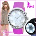 A(c)Osakawatch　LED搭載で光り輝くおしゃれな3Dデザイン腕時計 LuminousWatch ac-cl01-pink メンズ＆レディーズ