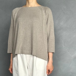 silk lily raglan pullover シルクリリー　ラグランプルオーバー　evam eva