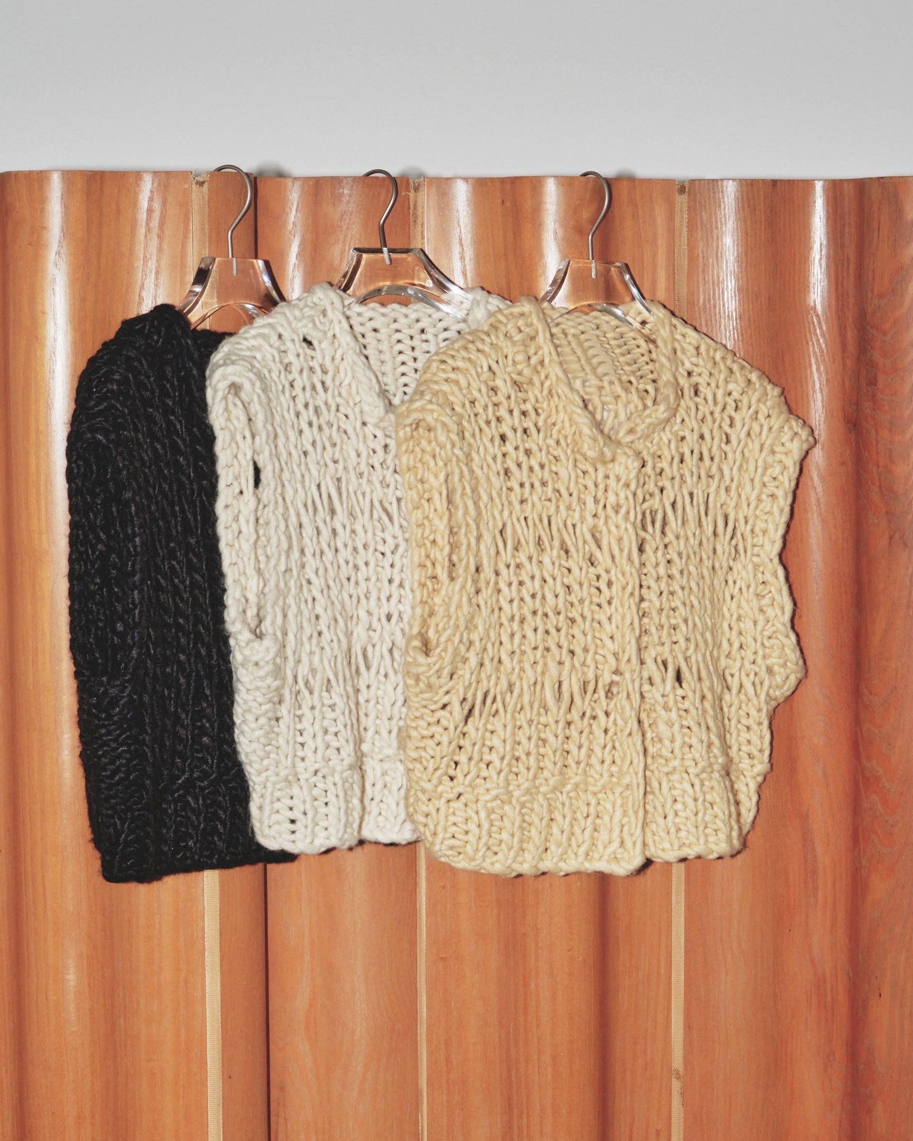 TODAYFUL(トゥデイフル) Chunky Hand Knitvest | サウスオレンジ 