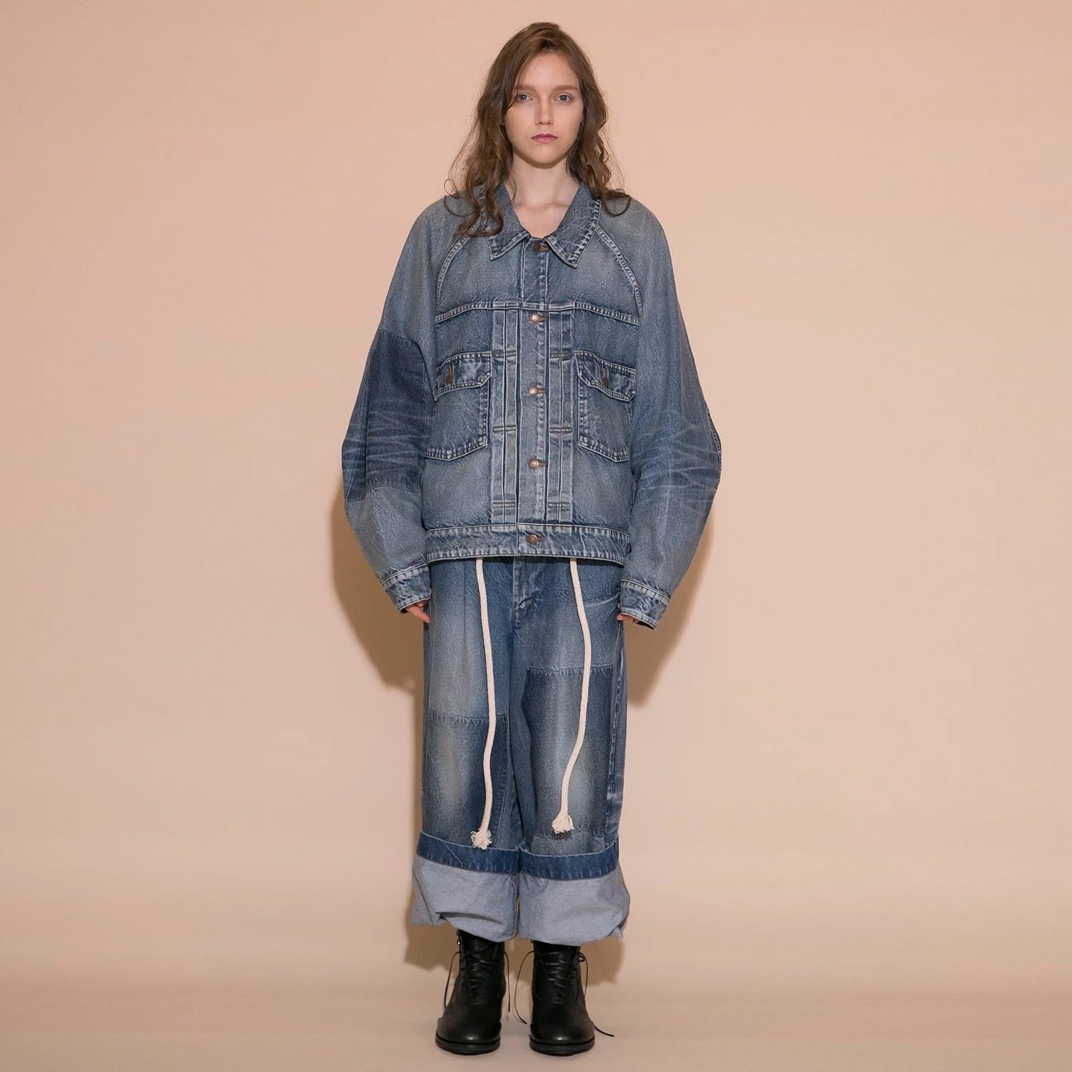 SPECIAL】 my beautiful landlet × 凸&凹 Monte Boots BLACK | nua