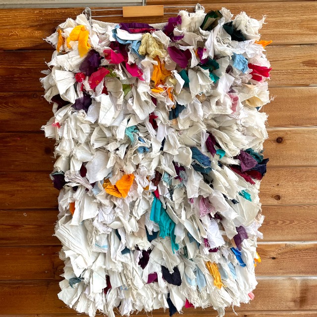 yao "India Bushy Rug L Whitish" 60cm×92cm ラグ⑤