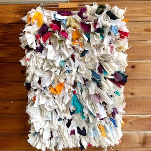 yao "India Bushy Rug L Whitish" 60cm×92cm ラグ⑤