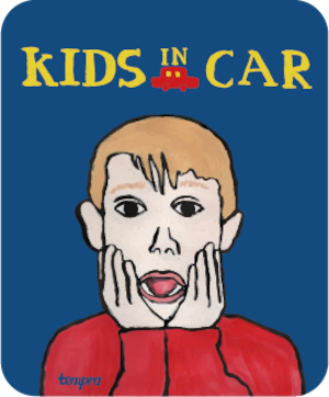 【マグネット:RUI NAKAMURA】KIDS IN CAR/NOW ON RECORDING/DOG IN CAR