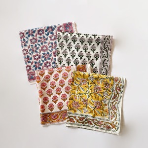 【NEW】Block print handkerchief