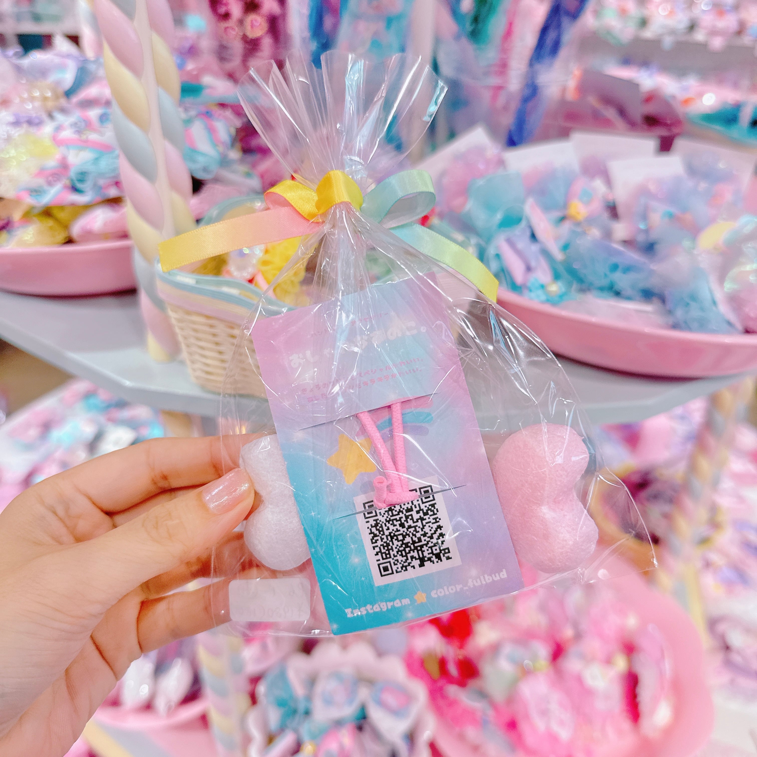 【P6】1-21レジンスターヘアゴム