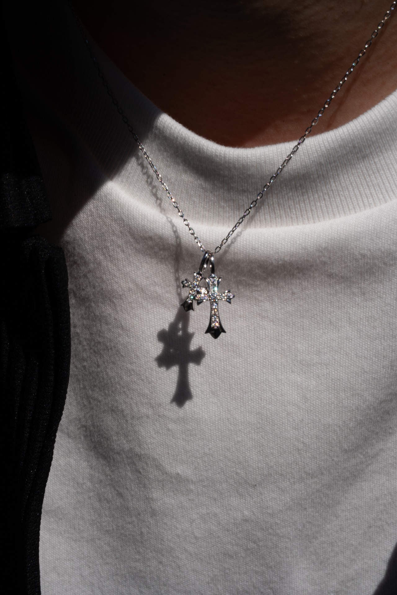 3/28(sat)予約発売【Twin Cross Luxe Necklace】/ SILVER