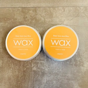 for two two five - organic wax - warm & base 4225 オーガニックワックス　ワーム＆ベース 缶ケース付き