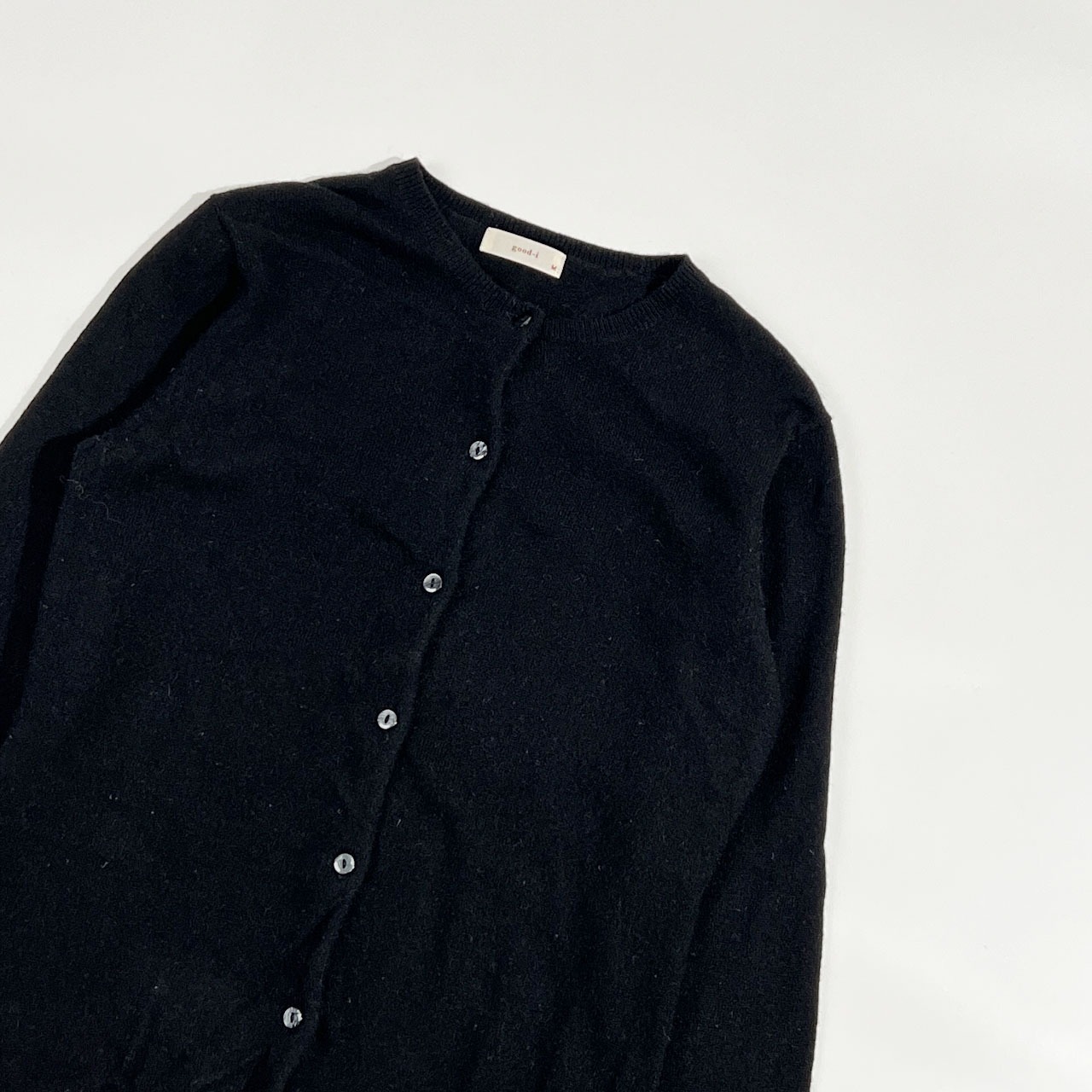 カシミヤ100% good-i グッドアイ ニット カーディガン M/ブラック レディース