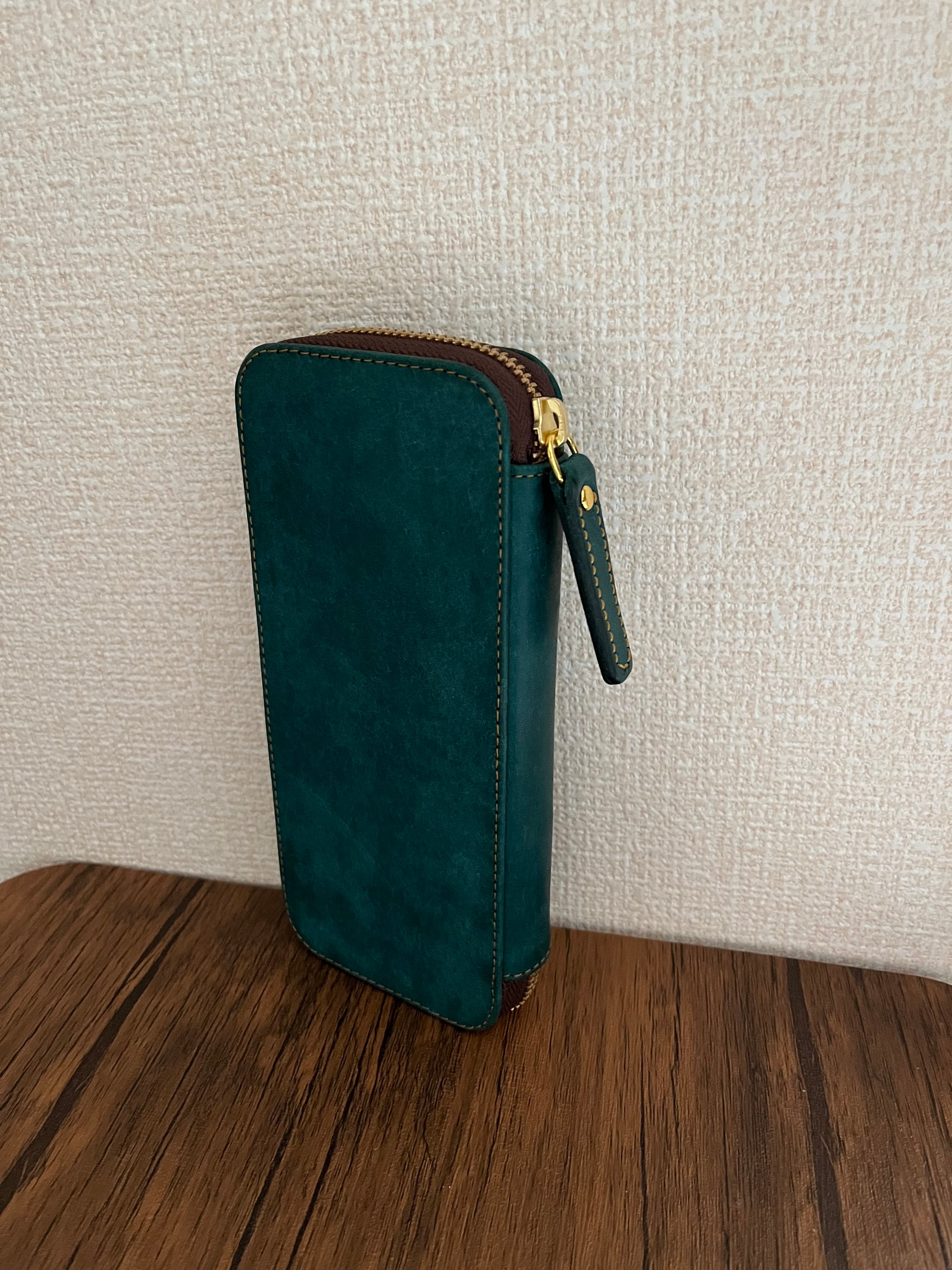 バハギア ペンケース ラウンドジップ型 プエブロ オルテンシア