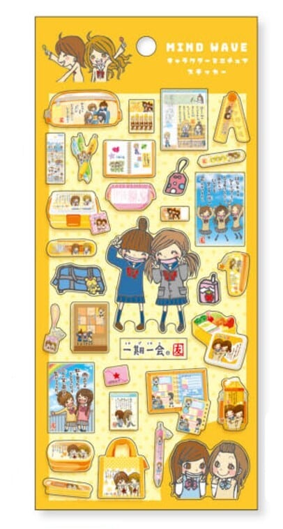 ステッカー キャラクター ミニチュアステッカー miw_82640_82645 seal