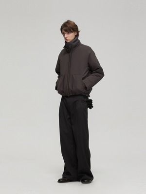DECESOLO 26AW 混紡ニット ショートマフラー