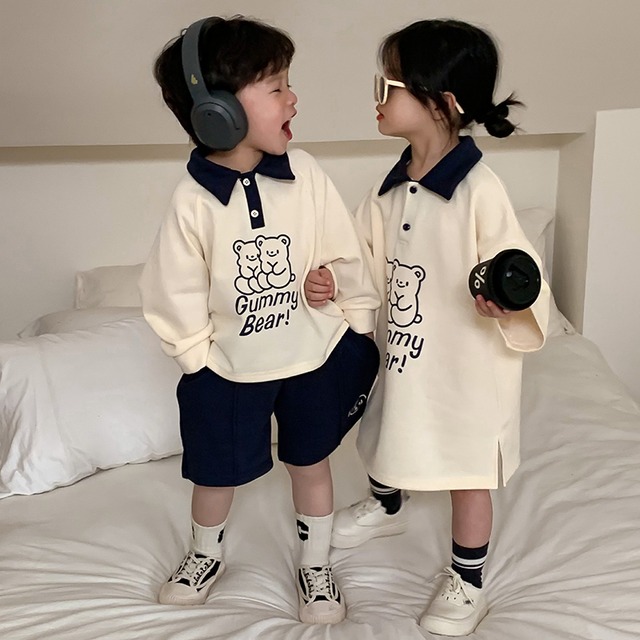 【BABY＆KID】春新作韓国風Tシャツ＆ボトムスセットORワンピース