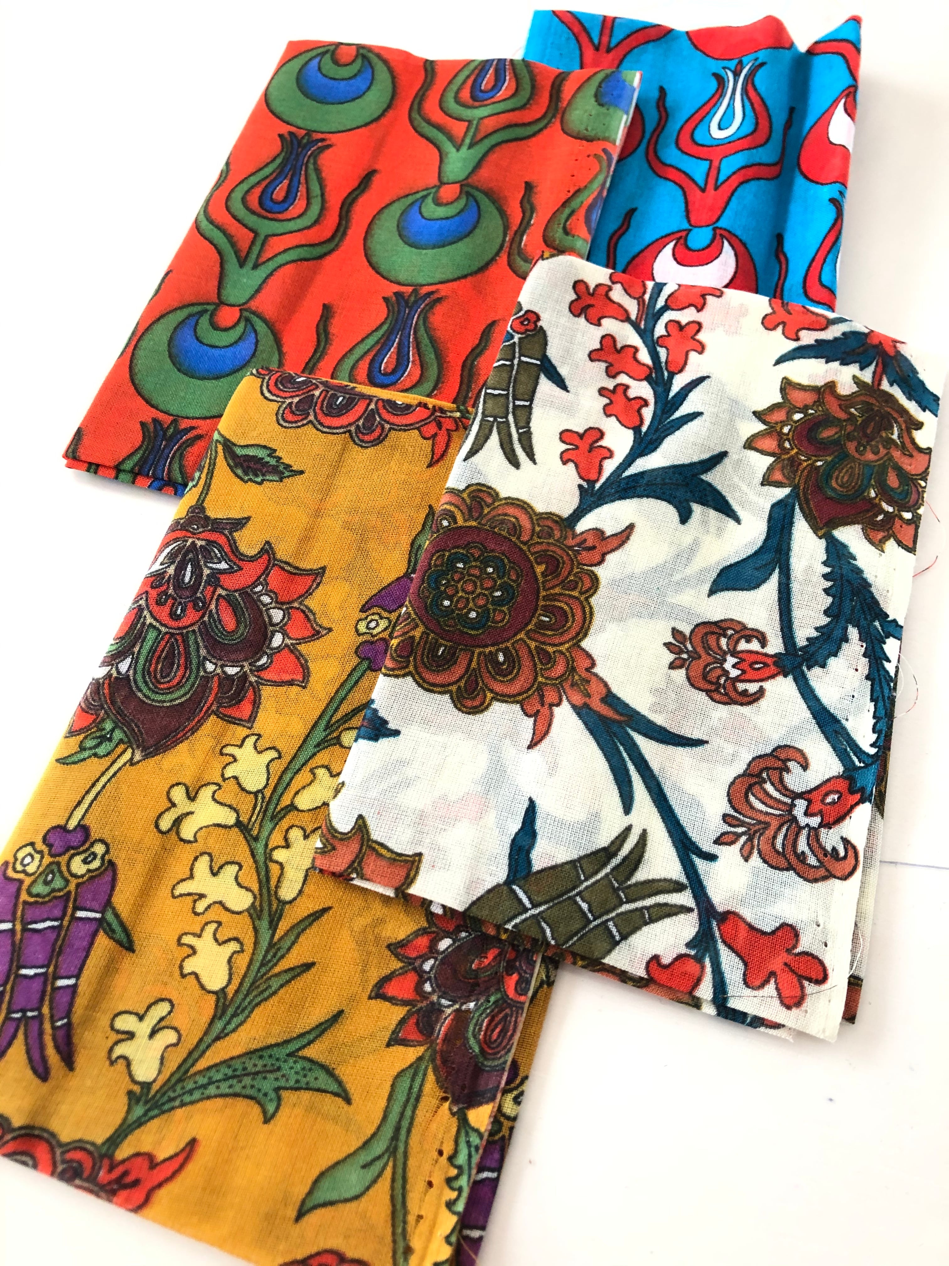C Sale エスニック柄 コットン生地 4枚セット Ks Set3 10円 1000円 トルコのオヤ糸屋さん In Japan