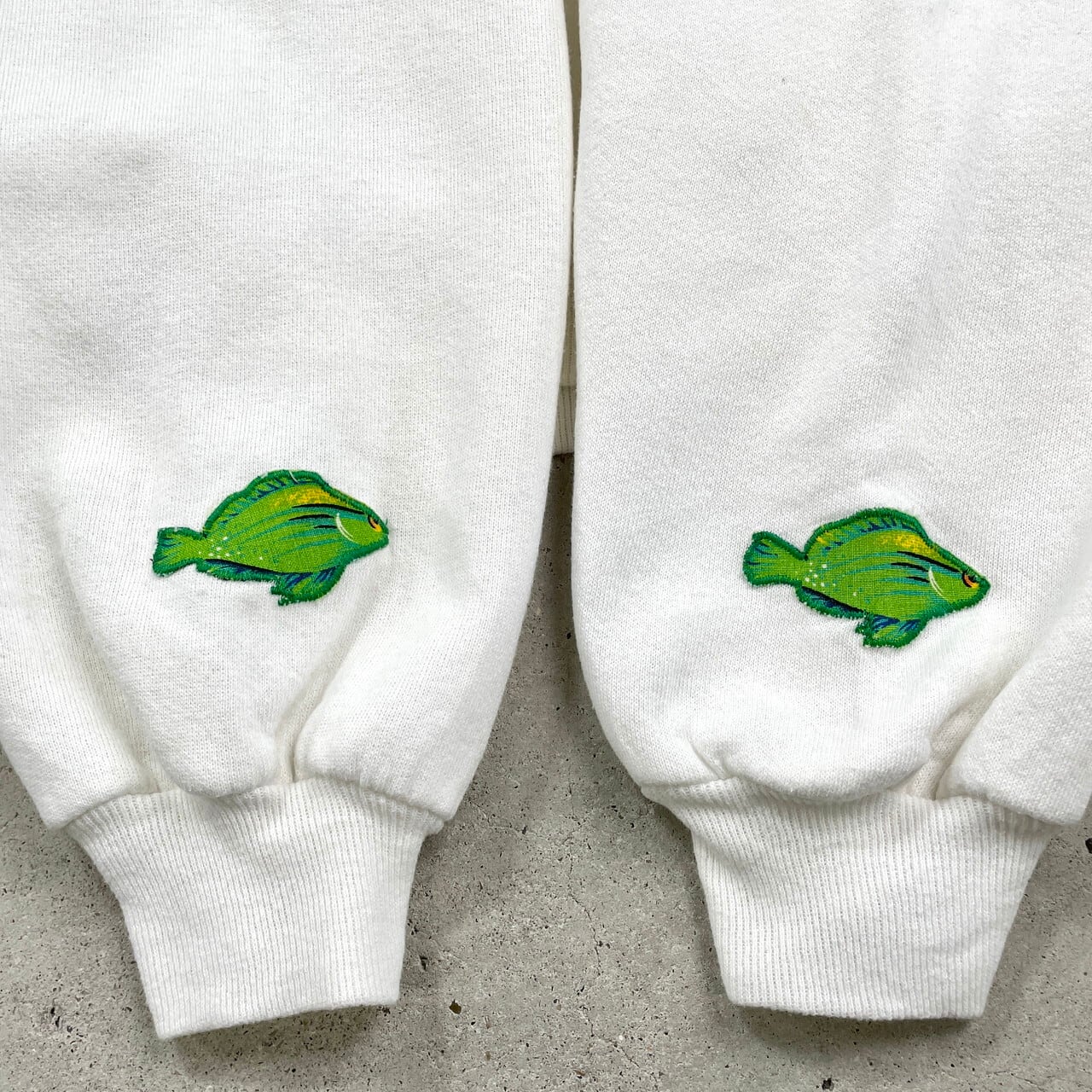 90年代 USA製 熱帯魚 アニマルワッペン スウェットシャツ メンズ2XL