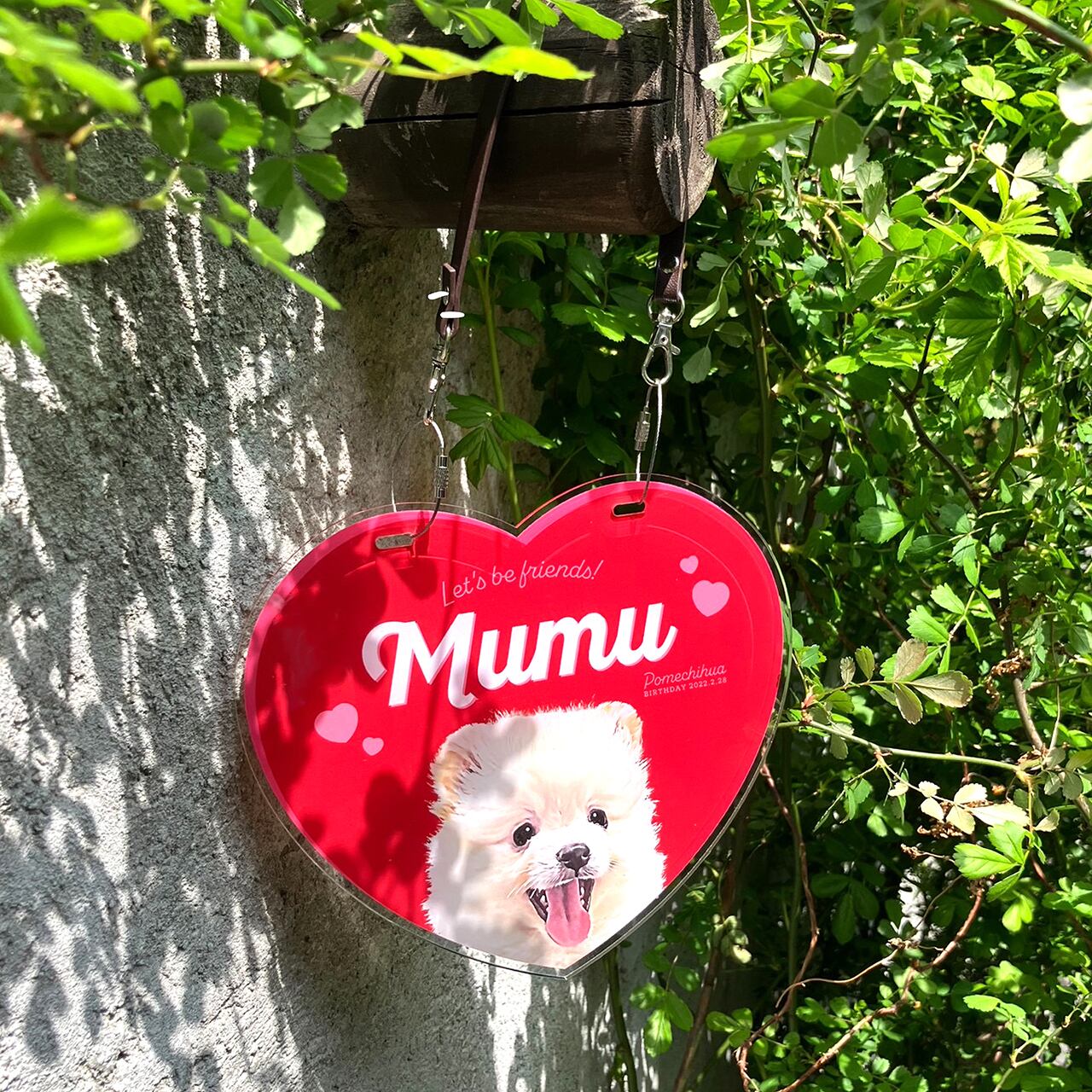 カート ネームプレート 〈ラブリーstyle〉 | ひまわんギャラリー