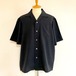 Naturemier Tech Linen Tropical Open Collar Half Sleeve Shirts　Black