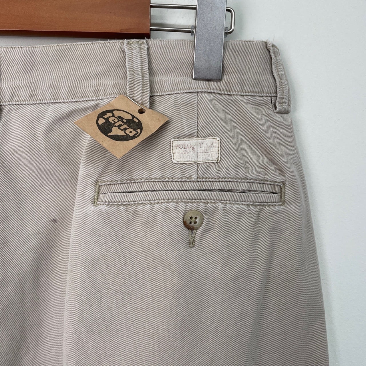 90s Polo by Ralph Lauren PHILIP PANT ノータック チノパンツ ワイド