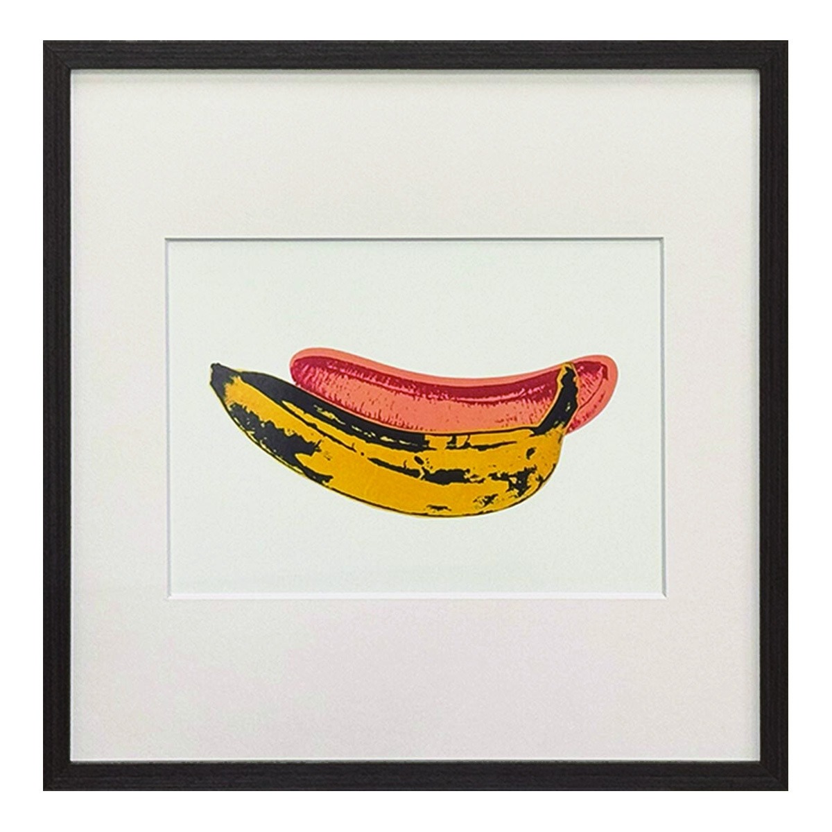 額縁付き] アンディ・ウォーホル「Banana, 1966（バナナ）」アート 