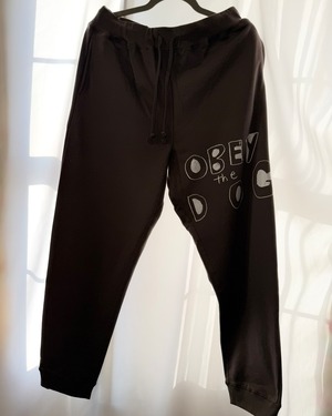 一点もの‼️サイズLのみ　OBEY the DOG  Charcoal スウェットパンツ　　裏パイル