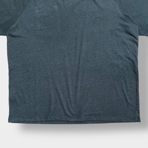 【Carhartt】2XL ビッグシルエット ワンポイント ポケットTシャツ ポケT カーハート FORCE ラグラン ダークグレー 半袖 夏物 US古着