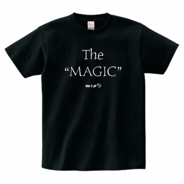 7XLまで！種族職業 RPGＴシャツ「The MAGIC」魔術師　ブラック
