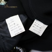 社交ダンス 衣装 ツーピース セットアップ 上下セット レッスンウェア ブラック系 レオタード トップス スカート 花 花柄 黒 赤 青 カラフル フリル 袖 練習 レッスン 華やか ダンス衣装 イベント パーティー レッド系 ブルー系 オレンジ系 シルバー系