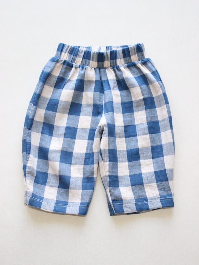 organic zoo  Pottery Blue Gingham Fisherman  Pants