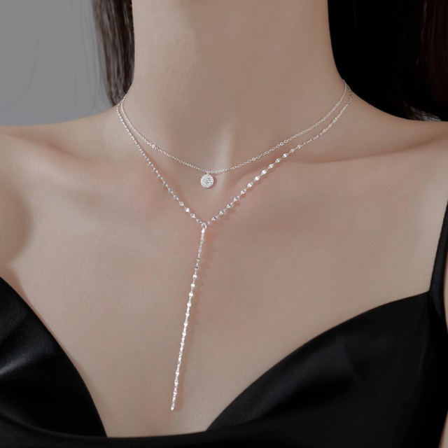 ダブルレイヤードネックレス AC38