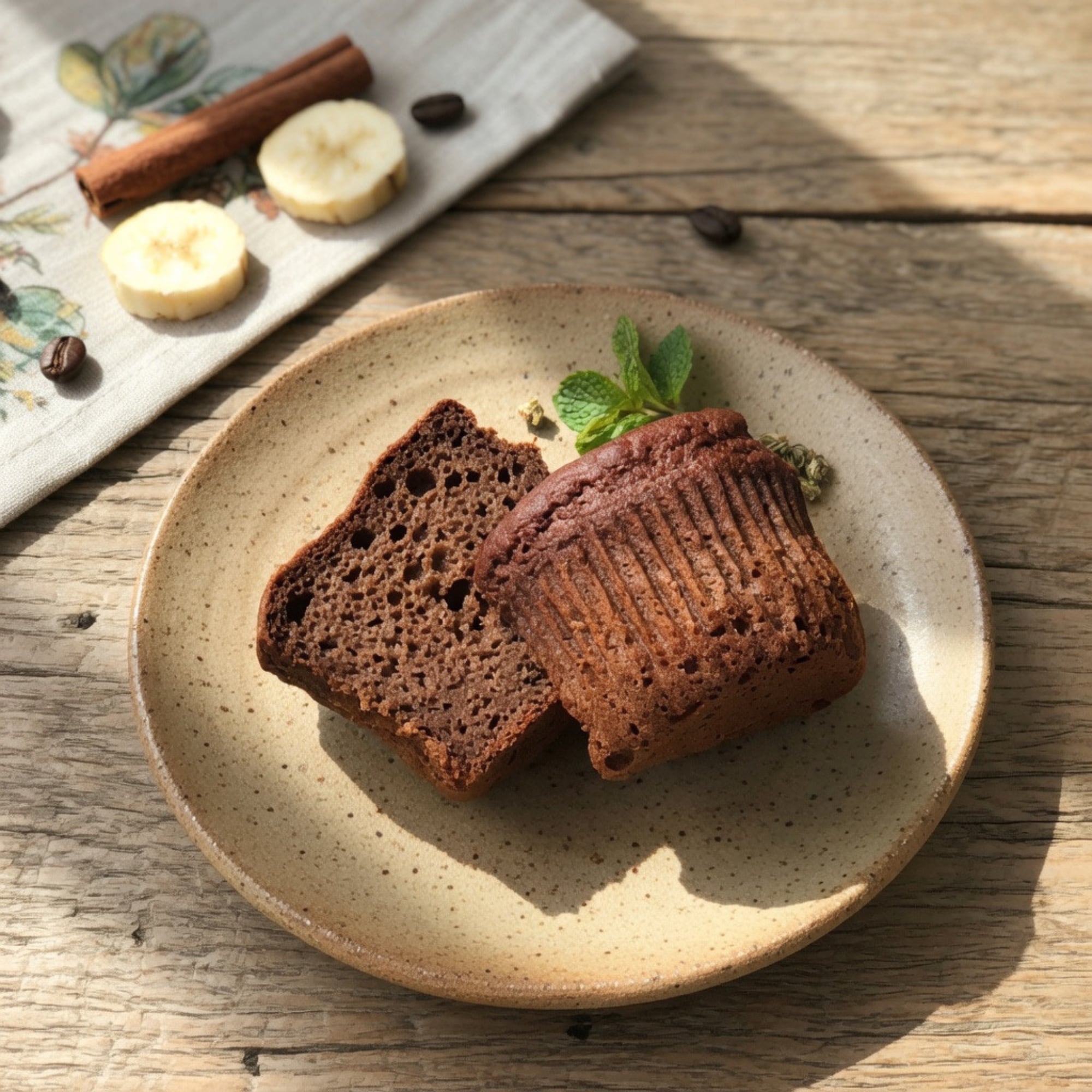 【小麦・卵・乳・白砂糖不使用】米粉のコーヒーバナナマフィン アーモンド粉使用 アレルギー対応 グルテンフリー ヴィーガン