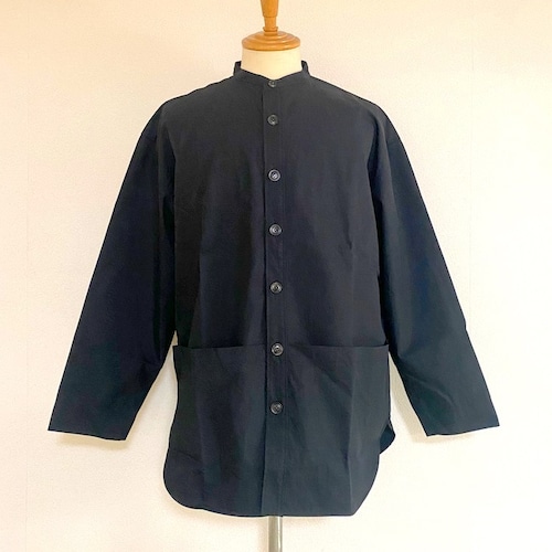 「遠州」Cotton × Nylon Gabardine Gardening Coat　Black