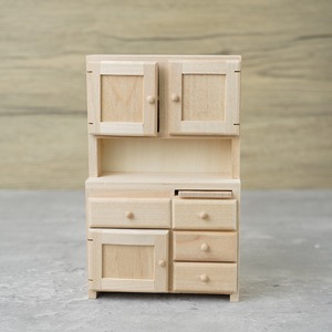 020-30019　ミニチュア家具　cabinet&shelf　食器棚　High2